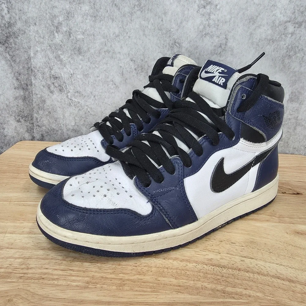 Jordan 1 Retro High OG Sneakers Men 7.5 Obsidian University Blue Navy DZ5485-401